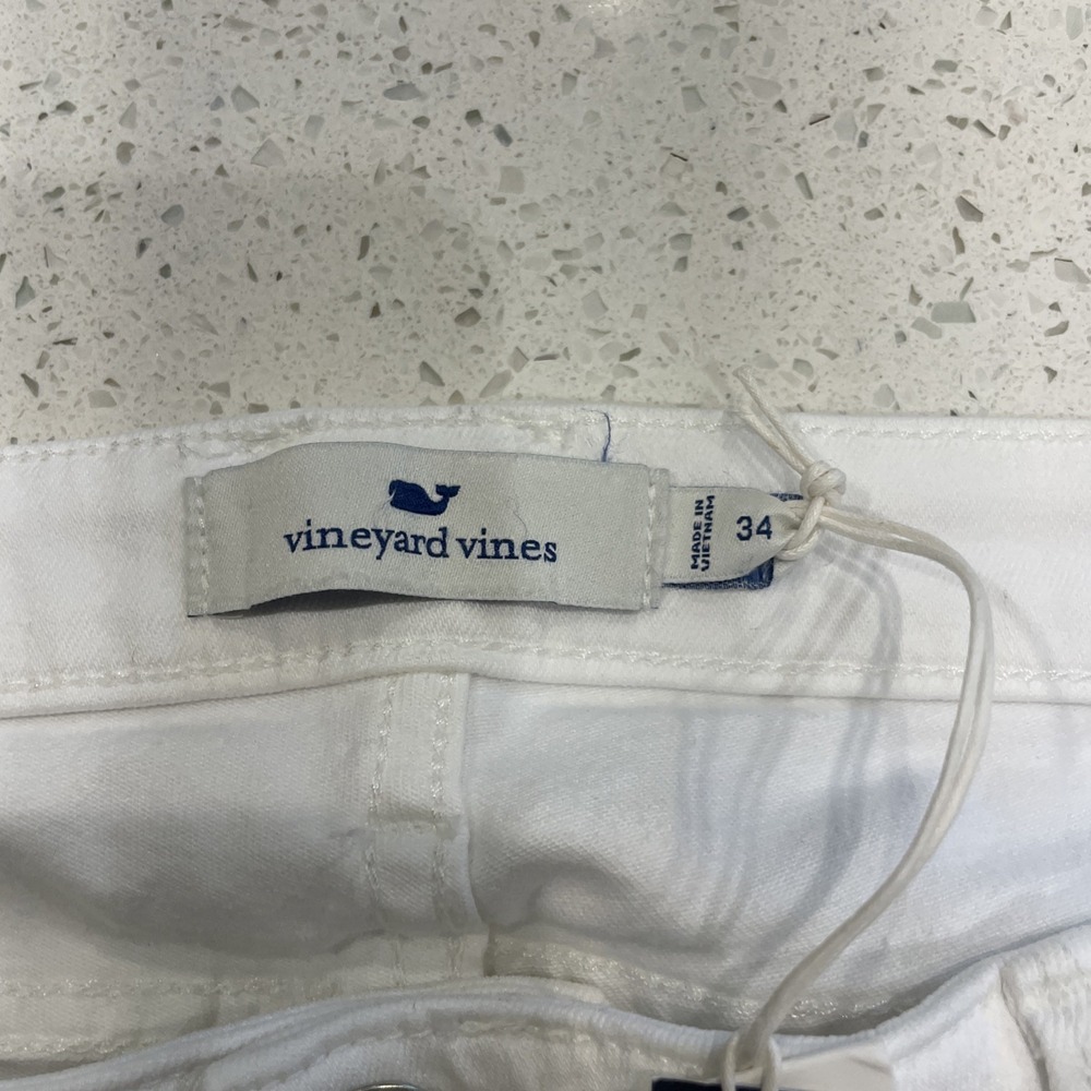 NEW Vineyard Vines Jamie High Rise Skinny Jeans In Ecru/Ivory Womens Size 34 - Picture 3 of 5